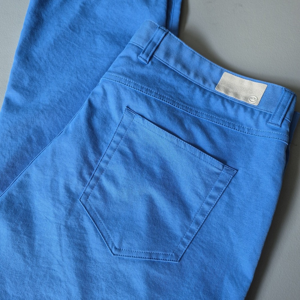 Peter Millar Pants Mens 38x30 Blue Crown Sport EB66 Performance Chino Golf